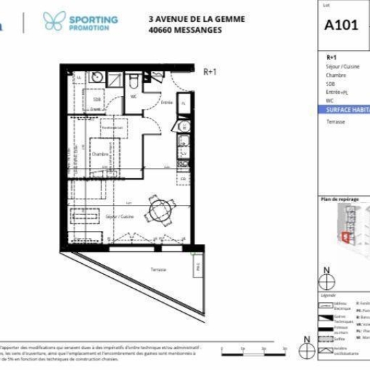  DV IMMOBILIER Hossegor : Appartement | MESSANGES (40660) | 43 m2 | 235 000 € 