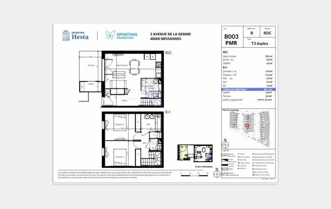 DV IMMOBILIER Hossegor : House | MESSANGES (40660) | 66 m2 | 327 000 € 